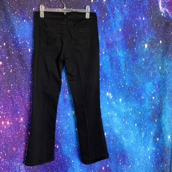 DG2- Black Slim Bootcut Jeans size 8 Petite - Picture 5 of 8